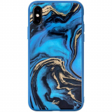 Apple iPhone Xs Max Laut Mineral Glass Series Case - Blue
