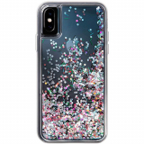 Apple iPhone Xs Max Laut Liquid Glitter Series Case - Confetti Party