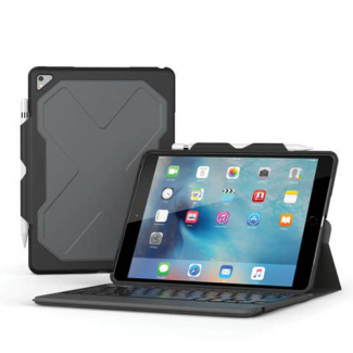 Apple iPad Pro 10.5 Zagg Rugged Keyboard Messenger Folio Case - Black