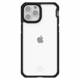 Apple iPhone 13 mini ItSkins Hybrid Solid Case - Black/Clear