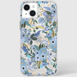 Apple iPhone 15 Rifle Paper Co. Case with MagSafe - Garden Party Blue