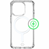 **NEW**Apple iPhone 15 Pro Max ItSkins Hybrid Clear Case with MagSafe - Transparent