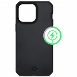 Apple iPhone 15 Plus ItSkins Ballistic Nylon Case with MagSafe - Black