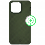 Apple iPhone 15 Plus ItSkins Ballistic Nylon Case with MagSafe - Olive Green