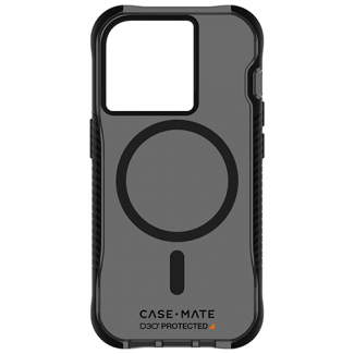 Apple iPhone 15 Pro Max Case-Mate Tough Grip with MagSafe - Smoke/Black
