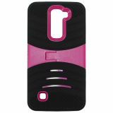 LG K7 Kickster Series Case - Black/Pink