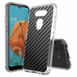 LG K8x Beyond Cell AquaFlex Series Case - Carbon Fiber