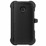 Motorola Moto E Ballistic TJ Maxx Series Case - Black/Black