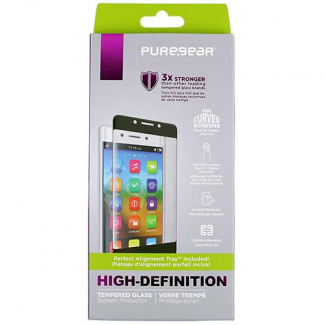 LG K8 2018 PureGear Screen Protector with Installation Tray - HD Clarity Tempered Glass