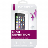Apple iPhone 6/6s PureGear Screen Protector Silver Aluminum Border Tempered Glass