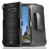 Samsung Galaxy S8+ Beyond Cell Shell Case Armor Kombo with Kickstand - Carbon Fiber