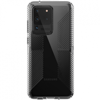Samsung Galaxy S20 Ultra Speck Perfect Clear Grip Series Case w/ Microban - Clear/Clear