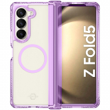 **PREORDER**Samsung Galaxy Z Fold 5 Itskins Hybrid Clear Case with MagSafe - Purple/Transparent