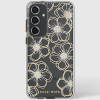 Samsung Galaxy S24 Plus Case-Mate Floral Gem Case - Gold