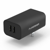 PureGear Dual USB 4.8 Amp AC Travel Charger Head - Black