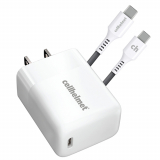 Cell Helmet 25W Power Delivery USB-C Charger Head with 3ÿ Cable - White