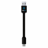 Charge Hub Cable Linx Micro USB 3.5 Inch Flat Data/Sync/Charge Cable - Black