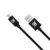 Caseco 78 Inch (6.5ft) Micro USB Braided Cable - Black