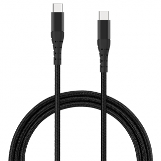 TekYa 120 Inch (10ft) USB-C to USB-C 3.0 Braided Cable - Black