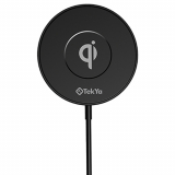 TekYa QiTek Spot 15W Qi Wireless Charging Pad with Magnetic Suction - Black