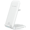TekYa QiTek StandMax 15W 3-in1 Foldable Qi Wireless Charger Stand - White