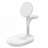 TekYa 3 in 1 QiTek MagStand Max Magsafe Wireless Charger-  White