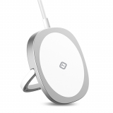 **NEW**TekYa QiTek Spot 15W Qi Wireless Magnetic Charging Pad with Kickstand - White