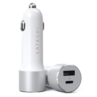 Satechi 72W PD USB-C Car Charger - Silver