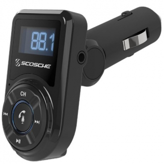 Scosche BTFREQ Bluetooth FM Transmitter with USB Port and 3.5mm Jack - Black