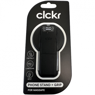 CLCKR Universal Compact Magsafe Grip & Stand - Black
