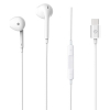 TekYa T-Buds USB-C earbuds with USB Type C Connector and In-Line Mic and Controls  White