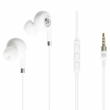 TekYa T-Buds Earbuds with 3.5mm Jack and In-Line Mic and Controls - White