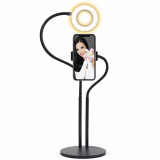 Universal Merkury Bluetooth Desktop Selfie Studio Vlogging Ring Light with Phone Holder